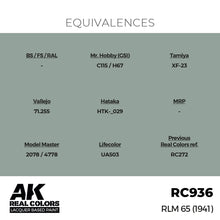 Load image into Gallery viewer, AK Interactive RC936 Real Colors RLM 65 (1941) 17ml