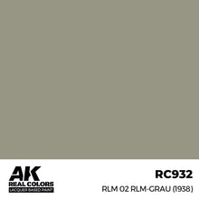 Load image into Gallery viewer, AK Interactive RC932 Real Colors RLM 02 RLM-GRAU (1938) 17ml