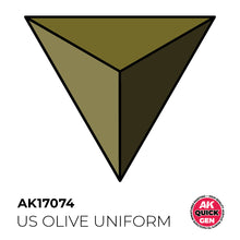 Load image into Gallery viewer, AK Interactive AK17074 Quick Gen Acrylic US Olive Uniform 18 ml
