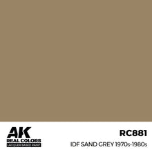 Load image into Gallery viewer, AK Interactive RC881 Real Colors IDF Sand Grey 1970S-1980S 17m