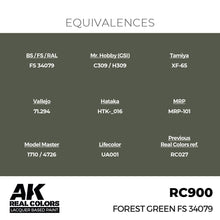 Load image into Gallery viewer, AK Interactive RC900 Real Colors Forest Green FS 34079 17ml