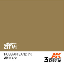 Load image into Gallery viewer, AK Interactive AK11370 Acrylic 3G AFV Russian Sand 7K 17ml
