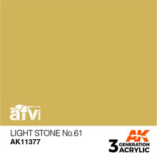 Load image into Gallery viewer, AK Interactive AK11377 Acrylic 3G AFV Light Stone No.61 17ml