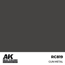 Load image into Gallery viewer, AK Interactive RC819 Real Colors Gun Metal 17ml