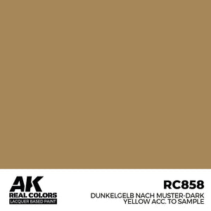 AK Interactive RC858 Real Colors Dunkelgelb Nach Muster-Dark Yellow acc.to Sample  17ml