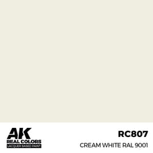 Load image into Gallery viewer, AK Interactive RC807 Real Colors Cream White RAL 9001 17ml