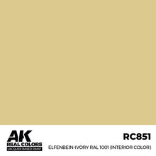 Load image into Gallery viewer, AK Interactive RC851 Real Colors Elfenbein-Ivory RAL 1001 (Interior Color) 17ml