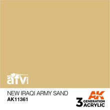Load image into Gallery viewer, AK Interactive AK11361 Acrylic 3G AFV New Iraqi Army Sand 17ml