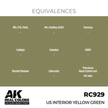 Load image into Gallery viewer, AK Interactive RC929 Real Colors US Interior Yellow Green 17ml