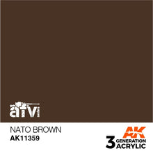 Load image into Gallery viewer, AK Interactive AK11359 Acrylic 3G AFV NATO Brownn 17ml
