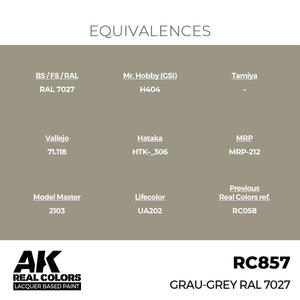 AK Interactive RC857 Real Colors Grau-Grey RAL 7027 17ml