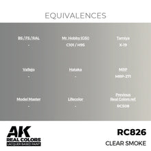 Load image into Gallery viewer, AK Interactive RC826 Real Colors Clear Smoke 17ml