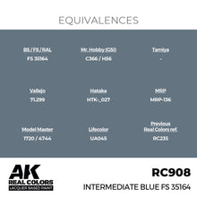 Load image into Gallery viewer, AK Interactive RC908 Real Colors Intermediate Blue FS 35164  17ml