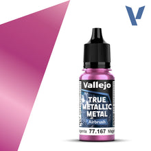 Load image into Gallery viewer, Vallejo True Metallic 77.167 Crimson Magenta Airbrush 18ml