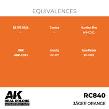 Load image into Gallery viewer, AK Interactive RC840 Real Colors Jäger Orange 17ml