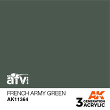 Load image into Gallery viewer, AK Interactive AK11364 Acrylic 3G AFV French Army Green 17ml
