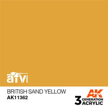 Load image into Gallery viewer, AK Interactive AK11362 Acrylic 3G AFV British Sand Yellow 17ml