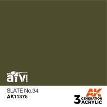 Load image into Gallery viewer, AK Interactive AK11375 Acrylic 3G AFV Slate No.34 17ml