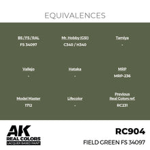 Load image into Gallery viewer, AK Interactive RC904 Real Colors Field Green FS 34097 17ml