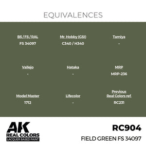 AK Interactive RC904 Real Colors Field Green FS 34097 17ml