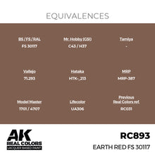 Load image into Gallery viewer, AK Interactive RC893 Real Colors Earth Red FS 30117 17ml