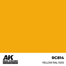 Load image into Gallery viewer, AK Interactive RC814 Real Colors Yellow RAL 1003 17ml