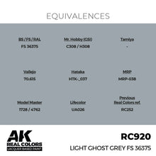 Load image into Gallery viewer, AK Interactive RC920 Real Colors Light Ghost Grey FS 36375 17ml