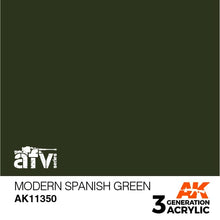 Load image into Gallery viewer, AK Interactive AK11350 Acrylic 3G AFV Modern Spanish Green 17ml