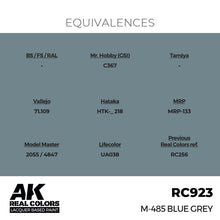 Load image into Gallery viewer, AK Interactive RC923 Real Colors M-485 Blue Grey 17ml