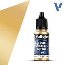 Load image into Gallery viewer, Vallejo True Metallic 77.117 Arcane Gold Highlight 18ml
