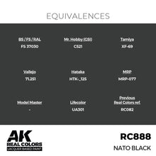 Load image into Gallery viewer, AK Interactive RC888 Real Colors NATO Black 17ml
