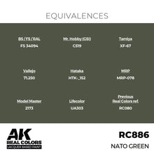 Load image into Gallery viewer, AK Interactive RC886 Real Colors NATO Green 17ml