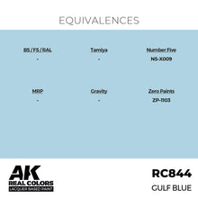 Load image into Gallery viewer, AK Interactive RC844 Real Colors GULF Blue 17ml
