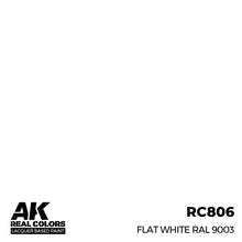 Load image into Gallery viewer, AK Interactive RC806 Real Colors Flat White RAL 9003 17ml