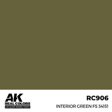 Load image into Gallery viewer, AK Interactive RC906 Real Colors Interior Green FS 34151 17ml