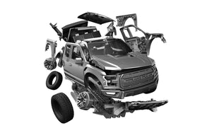 Airfix QuickBuild Snap Ford F-150 Raptor - Grey J6053