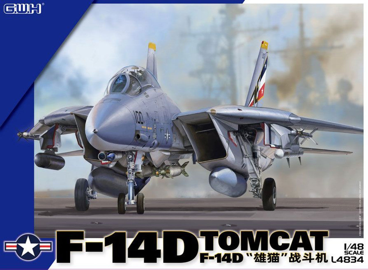 Great Wall Hobby 1/48 US F-14D Tomcat Fighter L4834