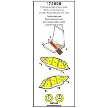 Load image into Gallery viewer, HGW 1/72 Japanese Ki-61 Hien (Tony) Transfer Film Seatbelts and Masks (2) 172807