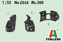 Load image into Gallery viewer, Italeri 1/32 Italian Macchi MC.200 Seatta 2516'