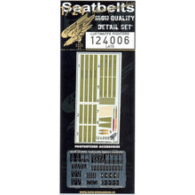 Load image into Gallery viewer, HGW 1/24 German Late Luftwaffe Fighters Textile Seatbelts with PE Buckles 124006'