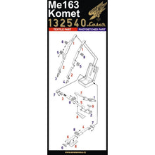 Load image into Gallery viewer, HGW 1/32 German Me163 Comet Microtextile Seatbelts with PE Buckles 132540'