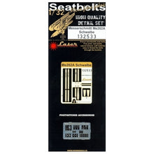 Load image into Gallery viewer, HGW 1/32 German Me262A Microtextile Seatbelts with PE Buckles 132533