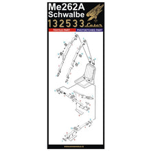 Load image into Gallery viewer, HGW 1/32 German Me262A Microtextile Seatbelts with PE Buckles 132533
