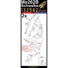 Load image into Gallery viewer, HGW 1/32 German Me2626B Textile/Photoetch Seatbelts 132582'