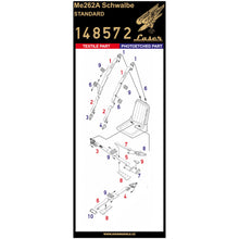 Load image into Gallery viewer, HGW 1/48 German Me262A Scwalbe Orlon Microtextile Seatbelts 148573