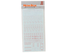 Load image into Gallery viewer, Mecha Decal 003 Red 1/100