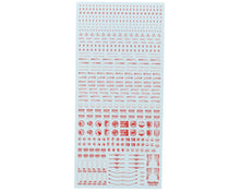 Load image into Gallery viewer, Mecha Decal 003 Red 1/100