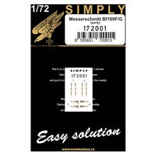 Load image into Gallery viewer, HGW 1/72 German Bf109F/G Transfer Film Seatbelts (2) 172001