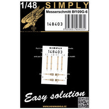 Load image into Gallery viewer, HGW 1/48 German Bf109G-6 Transfer Film Seatbelts (2) 148403'