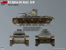 Load image into Gallery viewer, MiniArt 1/35 German PzKpfw.III Ausf. D/B w/ Crew 53085